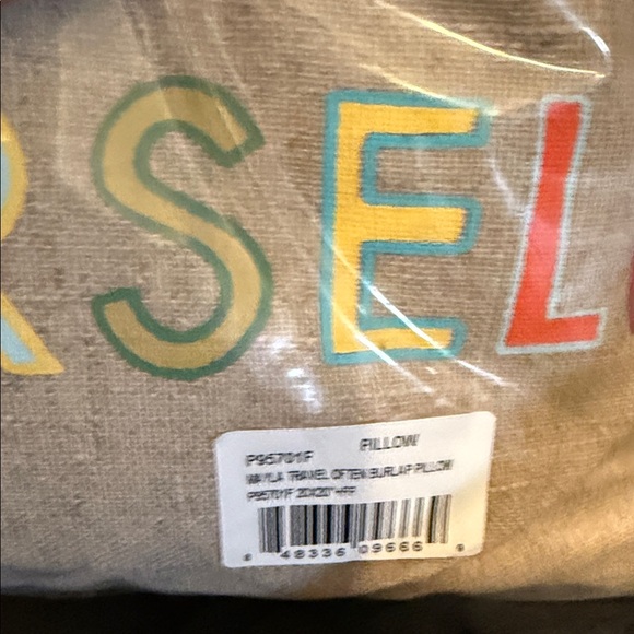 Levtex Colorful Travel Quote Throw Pillow - Picture 5 of 7